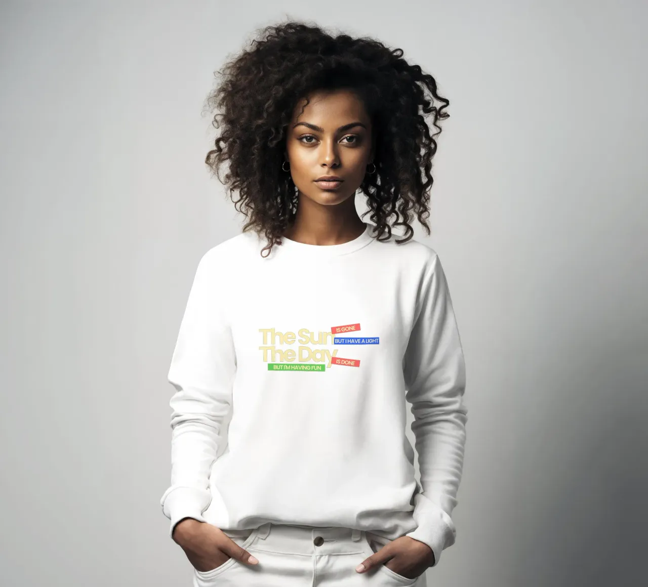 El sol se ha ido, pero tengo una luz sudadera de Gunawan Rb