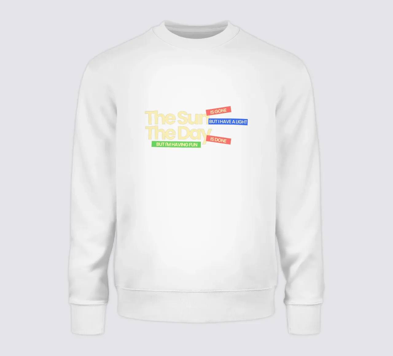 Il sole non c'è più, ma ho una luce felpa da Gunawan Rb