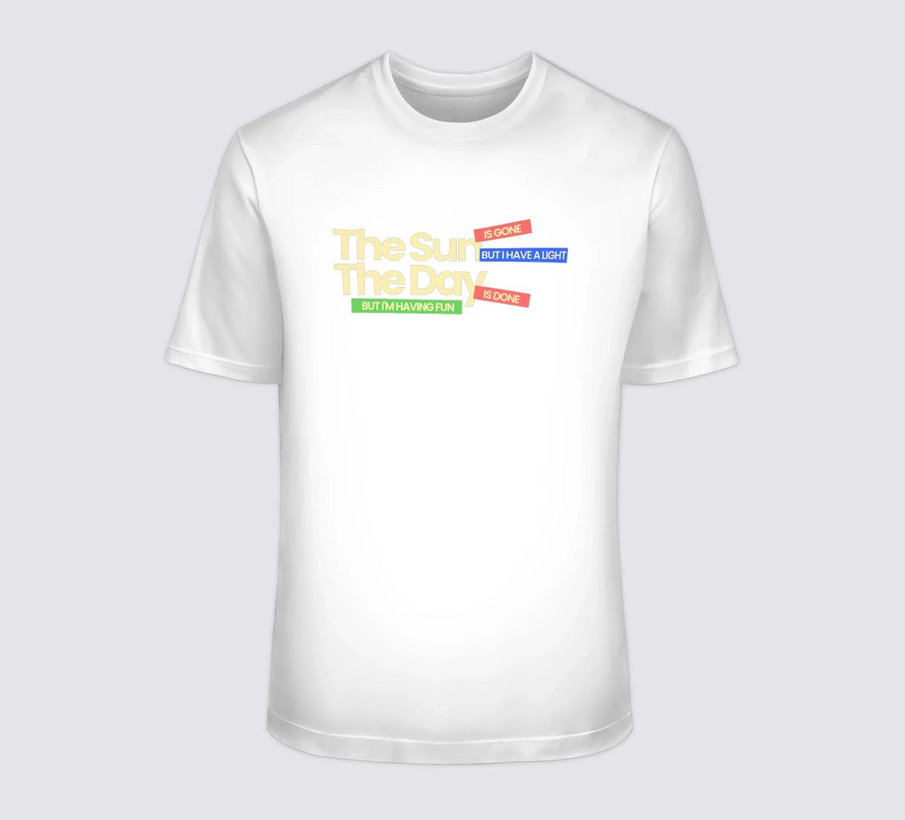 Il sole non c'è più, ma ho una luce t-shirt da Gunawan Rb