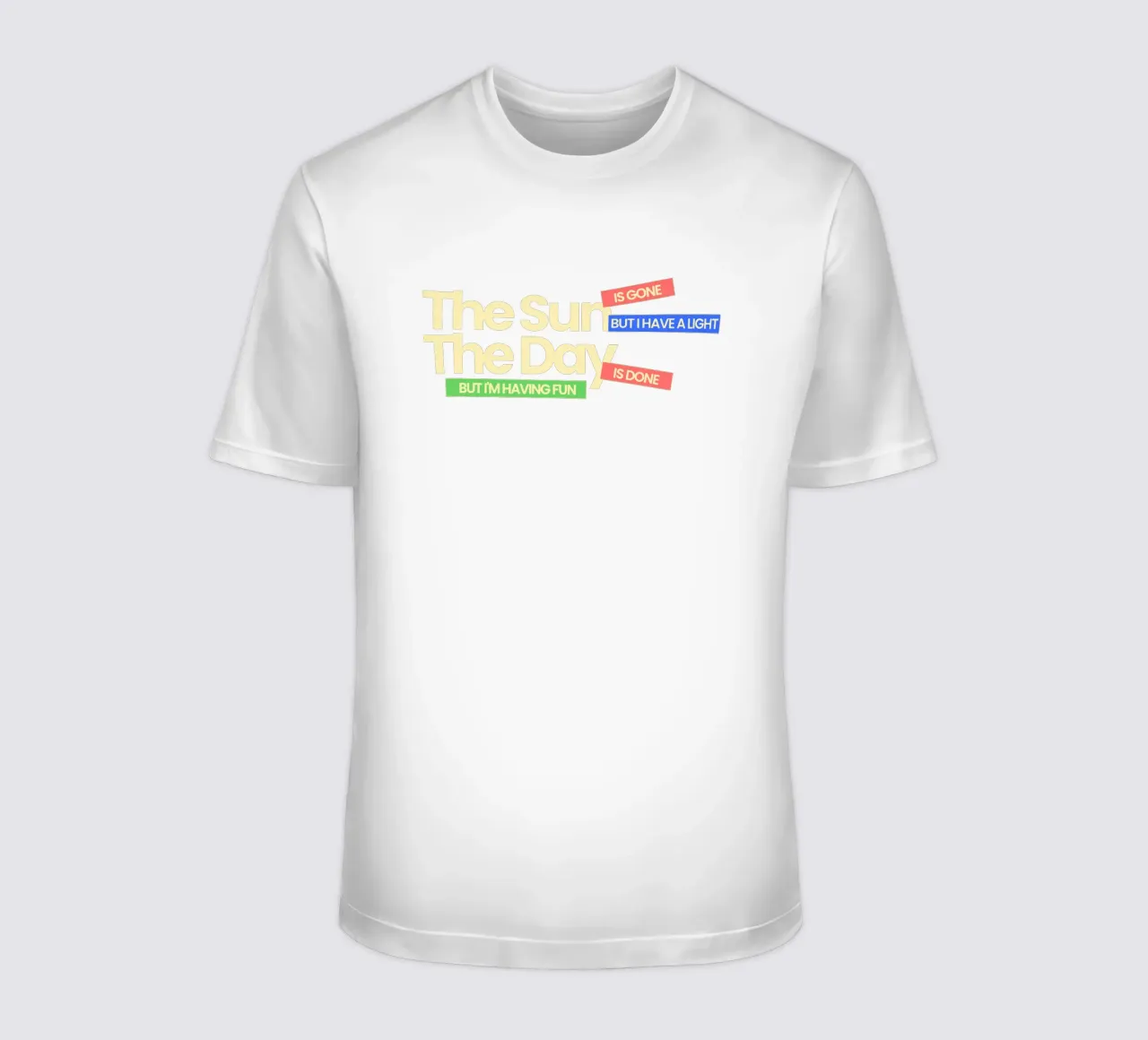 Il sole non c'è più, ma ho una luce t-shirt da Gunawan Rb