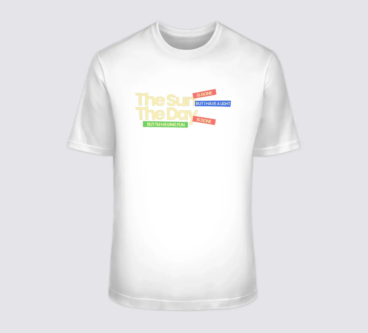 De zon is weg, maar ik heb een lichtje t-shirt van Gunawan Rb
