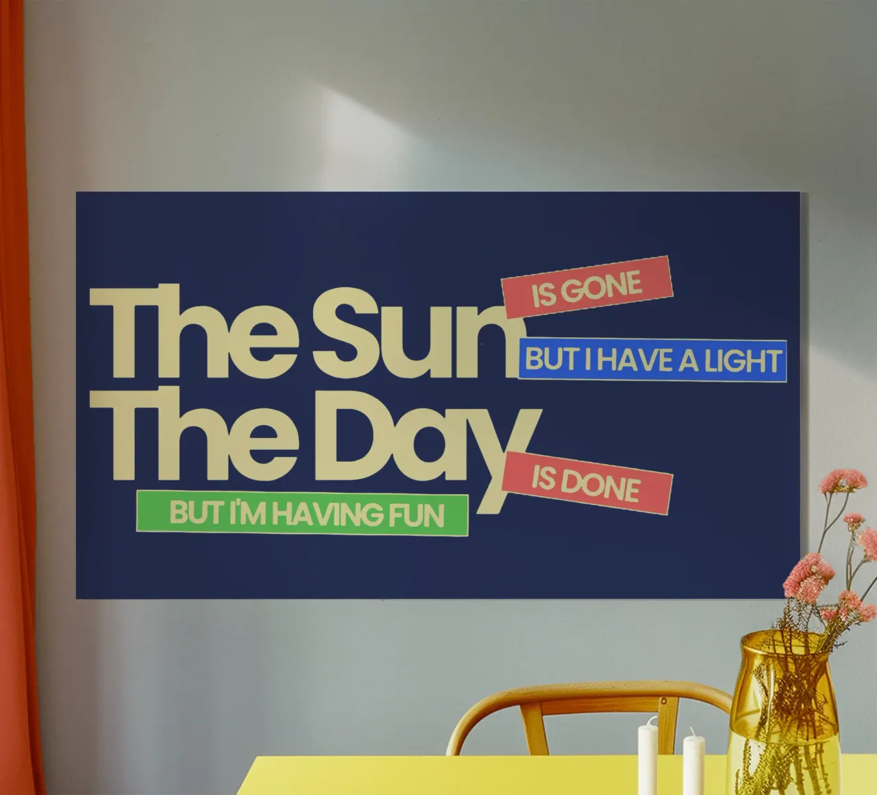 The sun is gone, but I have a light acrylic glass by Gunawan Rb