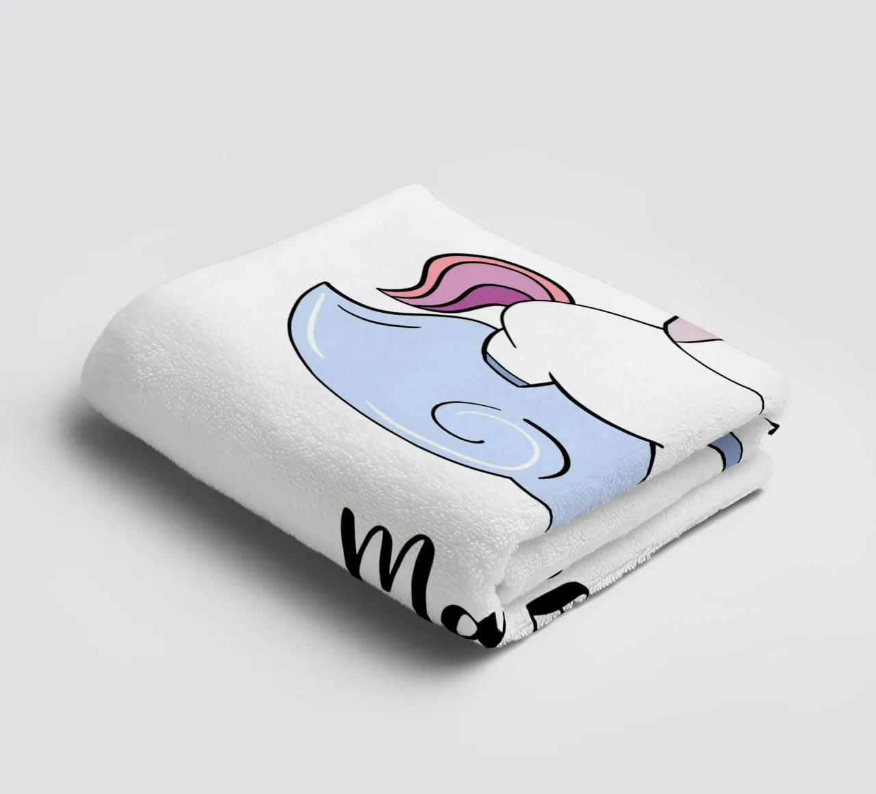Einhorn mit Name und Geburtstag asciugamano da bagno da BAINAI KIDS