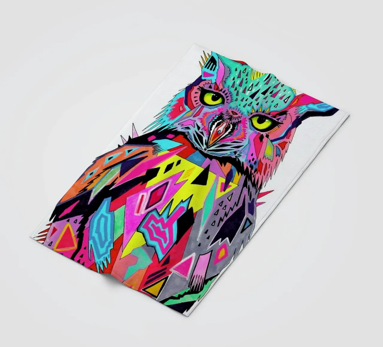 Abstract Owl coperta in pile da Pixie Cold