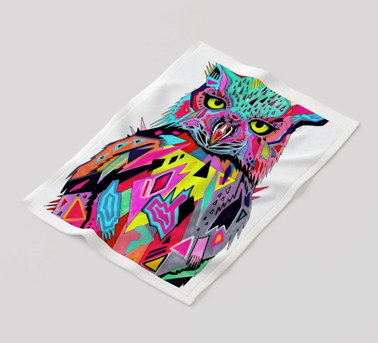 Abstract Owl coperta in pile da Pixie Cold