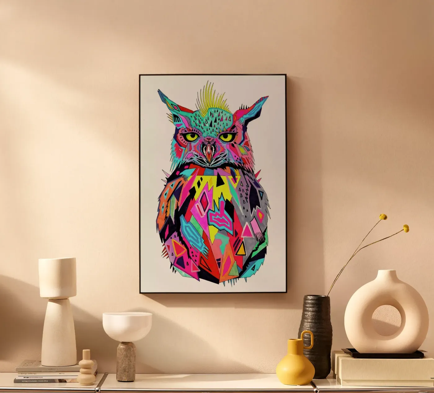 Abstract Owl plexiglas de Pixie Cold