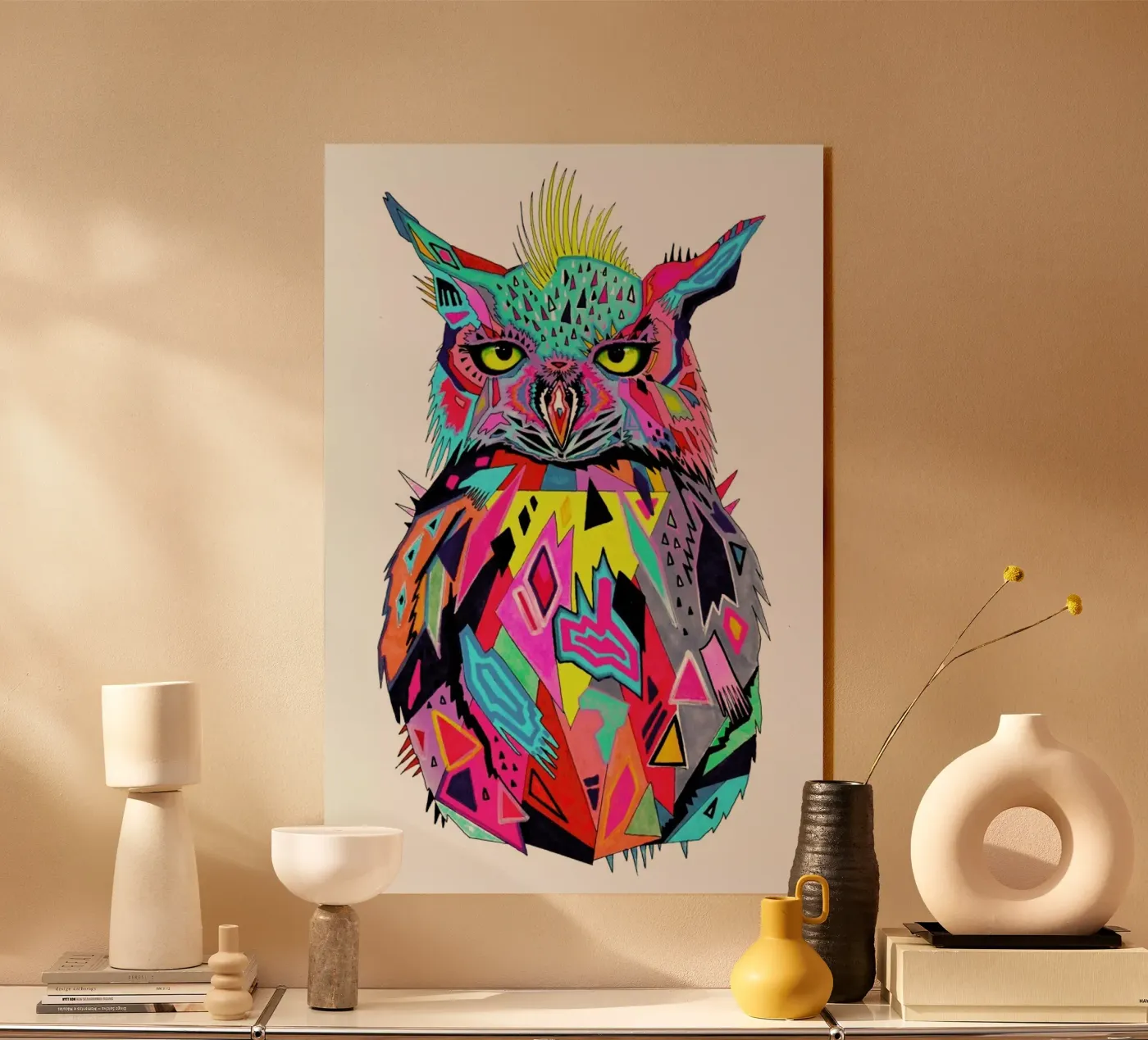 Abstract Owl plexiglas de Pixie Cold
