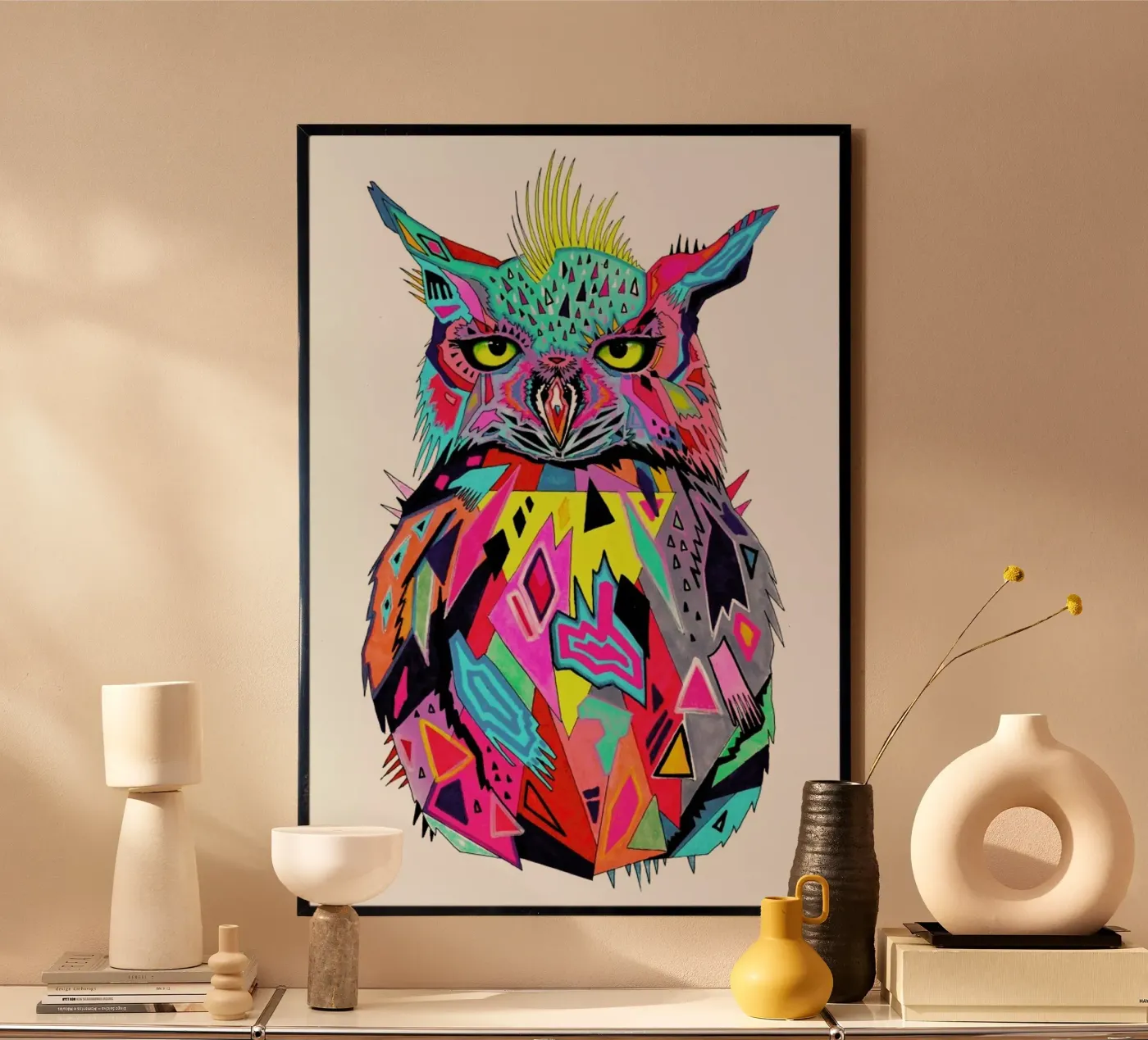 Abstract Owl poster da Pixie Cold