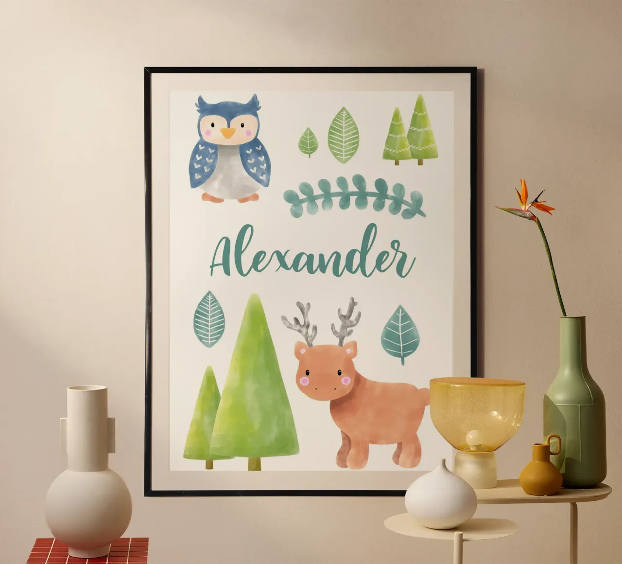 Namensbild Wald poster by BAINAI KIDS