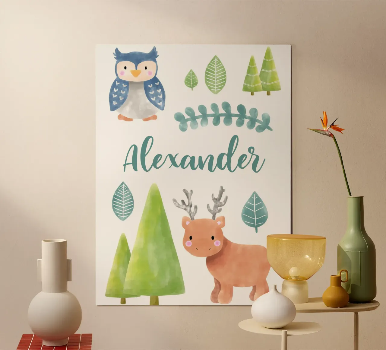 Namensbild Wald poster by BAINAI KIDS