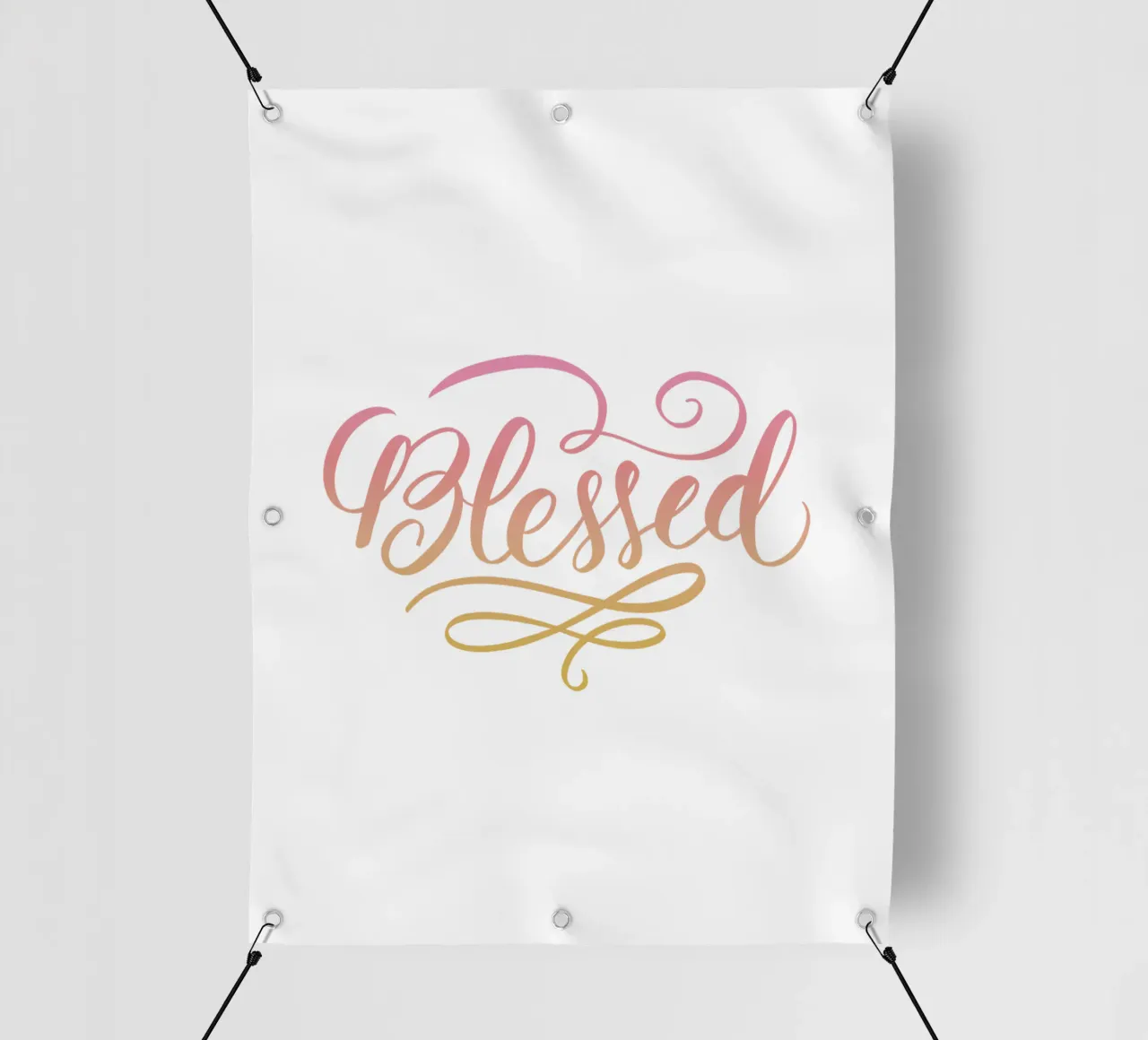 Blessed Lettering Word telo in pvc da anisillustration