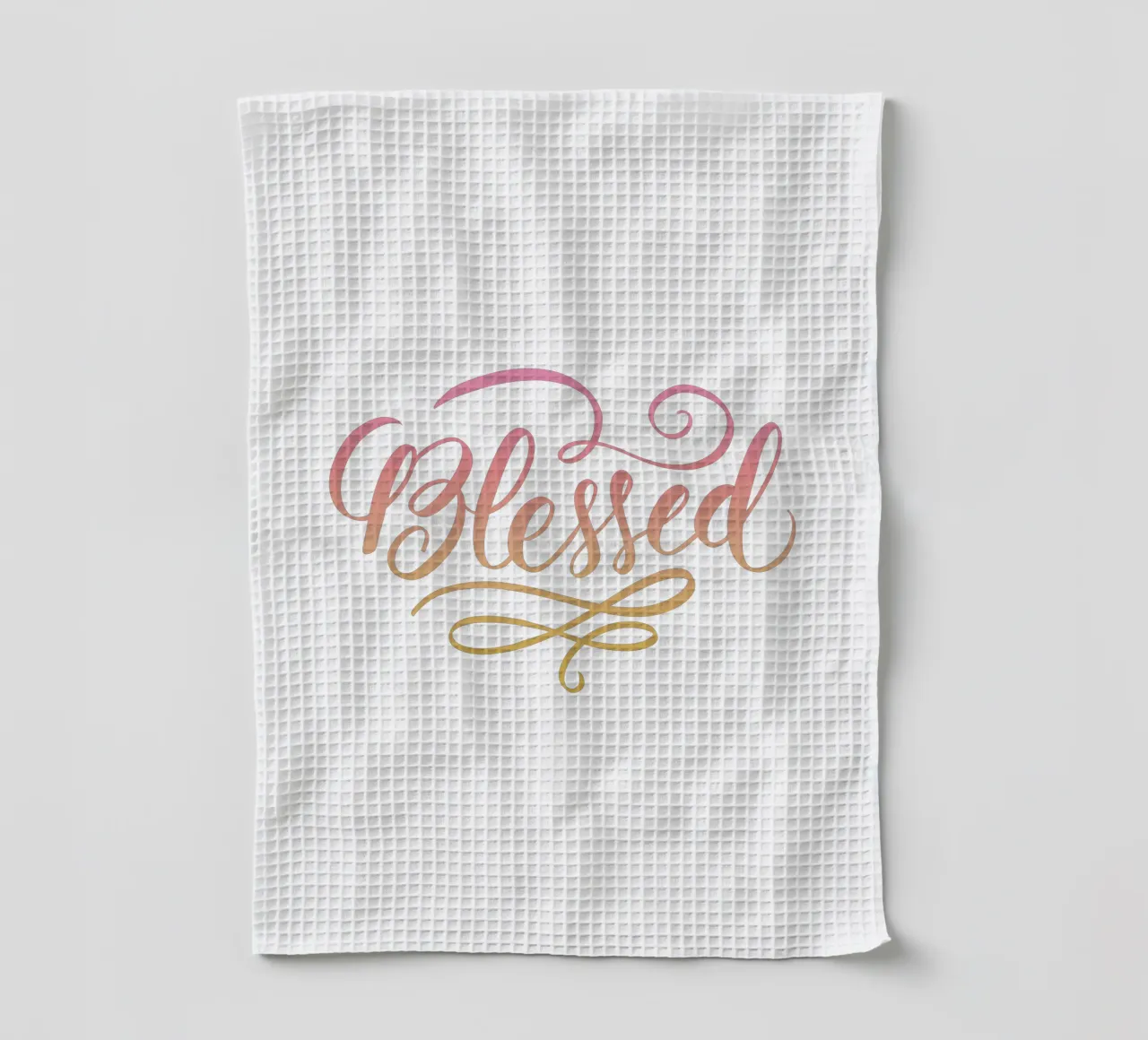 Blessed Lettering Word canovaccio da cucina da anisillustration
