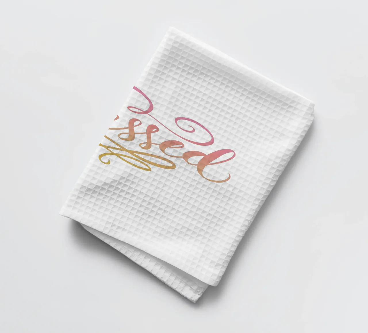 Blessed Lettering Word canovaccio da cucina da anisillustration