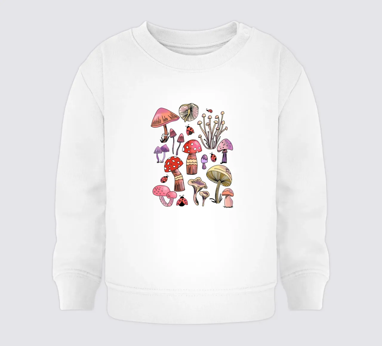 Cute Mushrooms Pattern felpa neonato da anisillustration