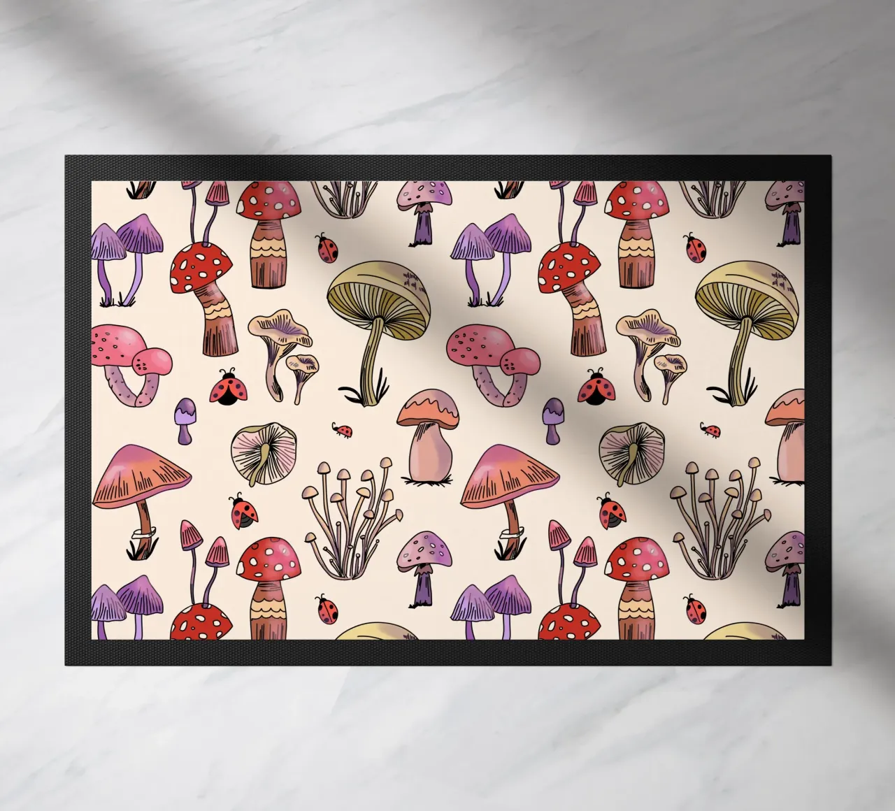 Cute Mushrooms Pattern zerbino da anisillustration