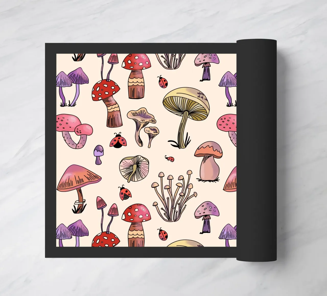Cute Mushrooms Pattern zerbino da anisillustration
