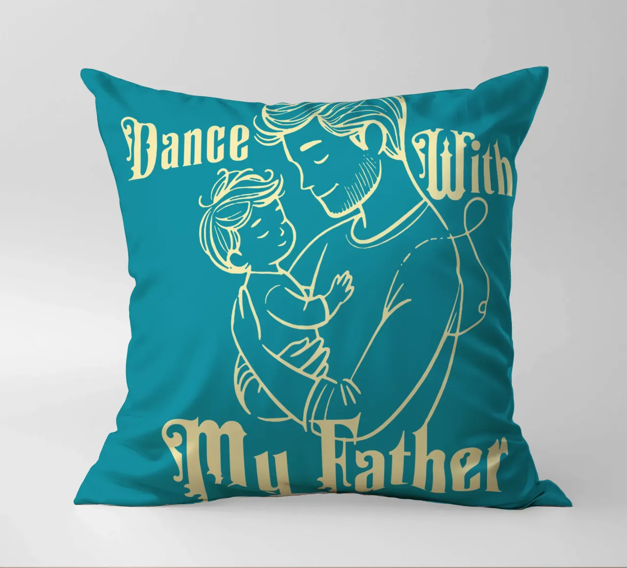 Dance with My Father decorative cushion by Gunawan Rb