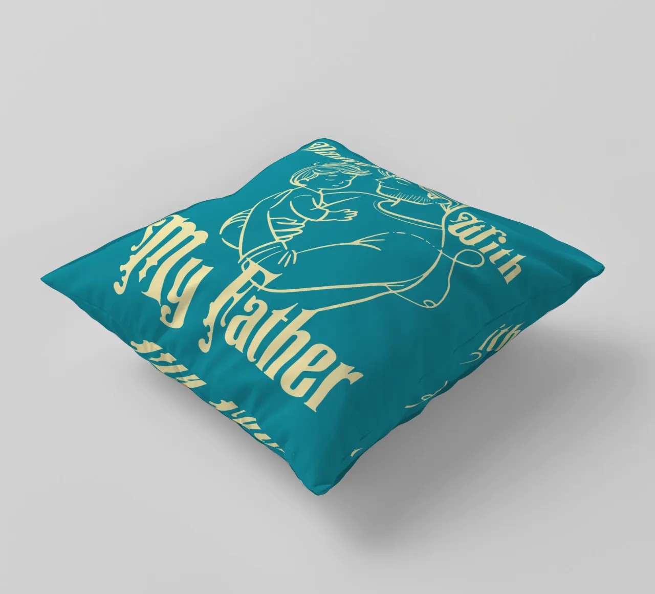 Dance with My Father decorative cushion by Gunawan Rb