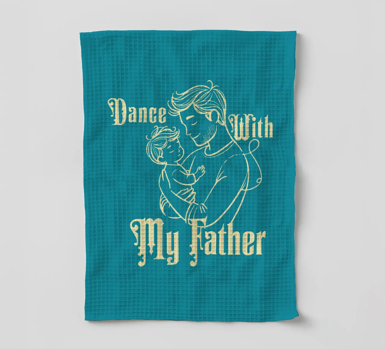 Dance with My Father tea towel by Gunawan Rb
