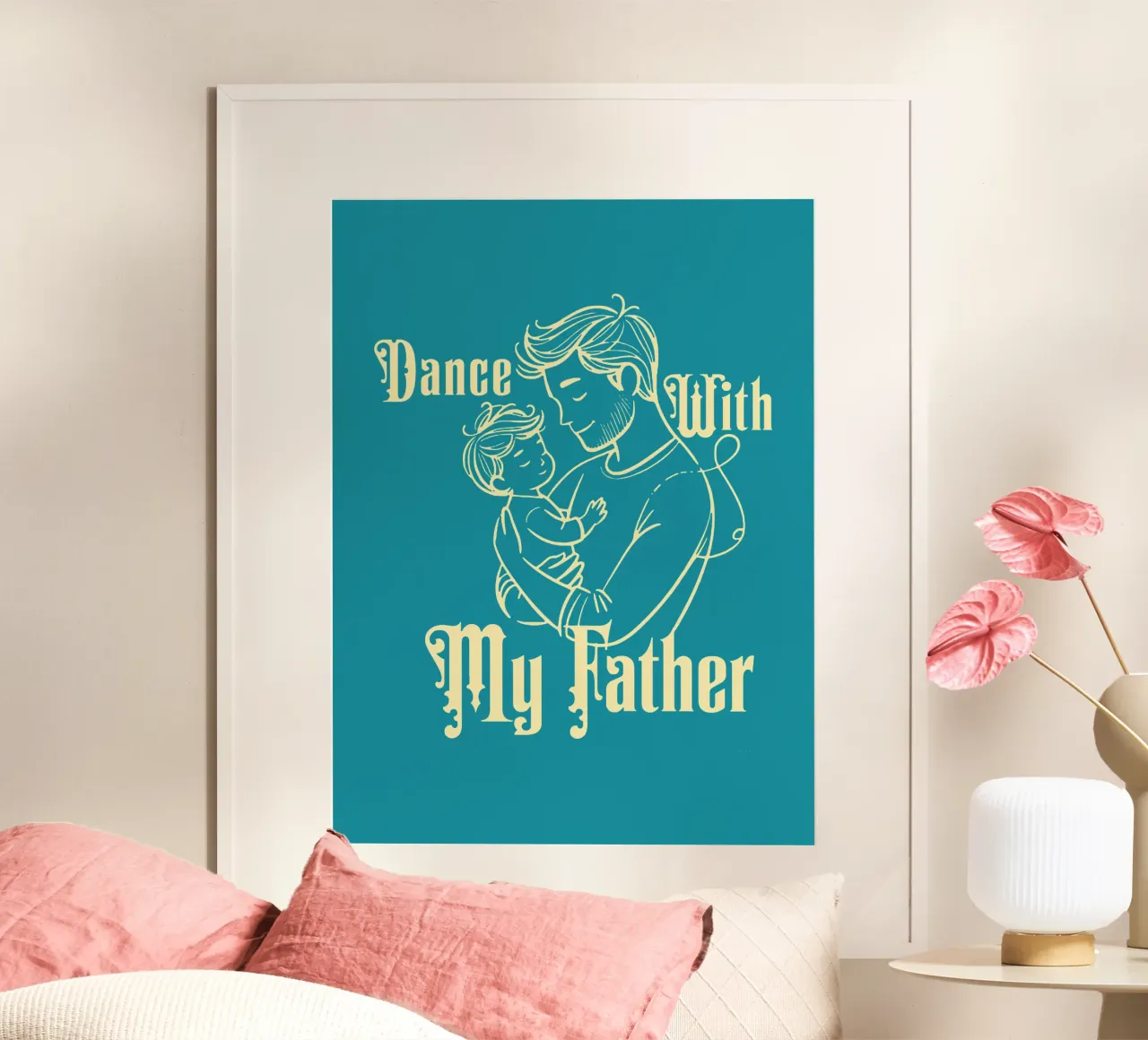 Danza con mio padre poster con telaio in plastica da Gunawan Rb