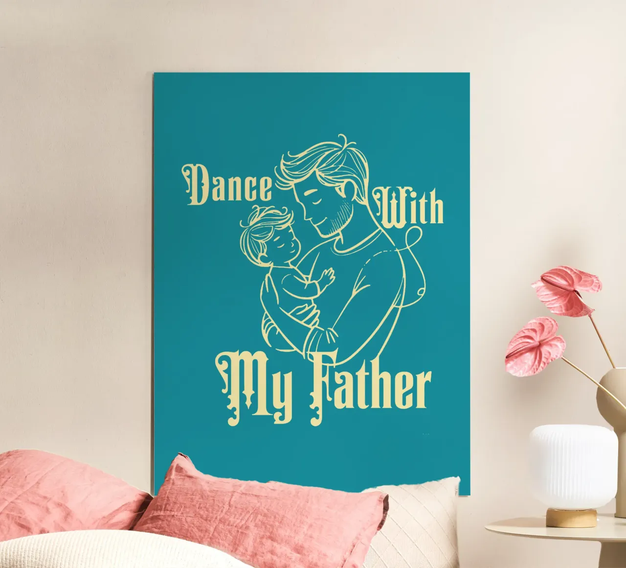 Danza con mio padre poster con telaio in plastica da Gunawan Rb