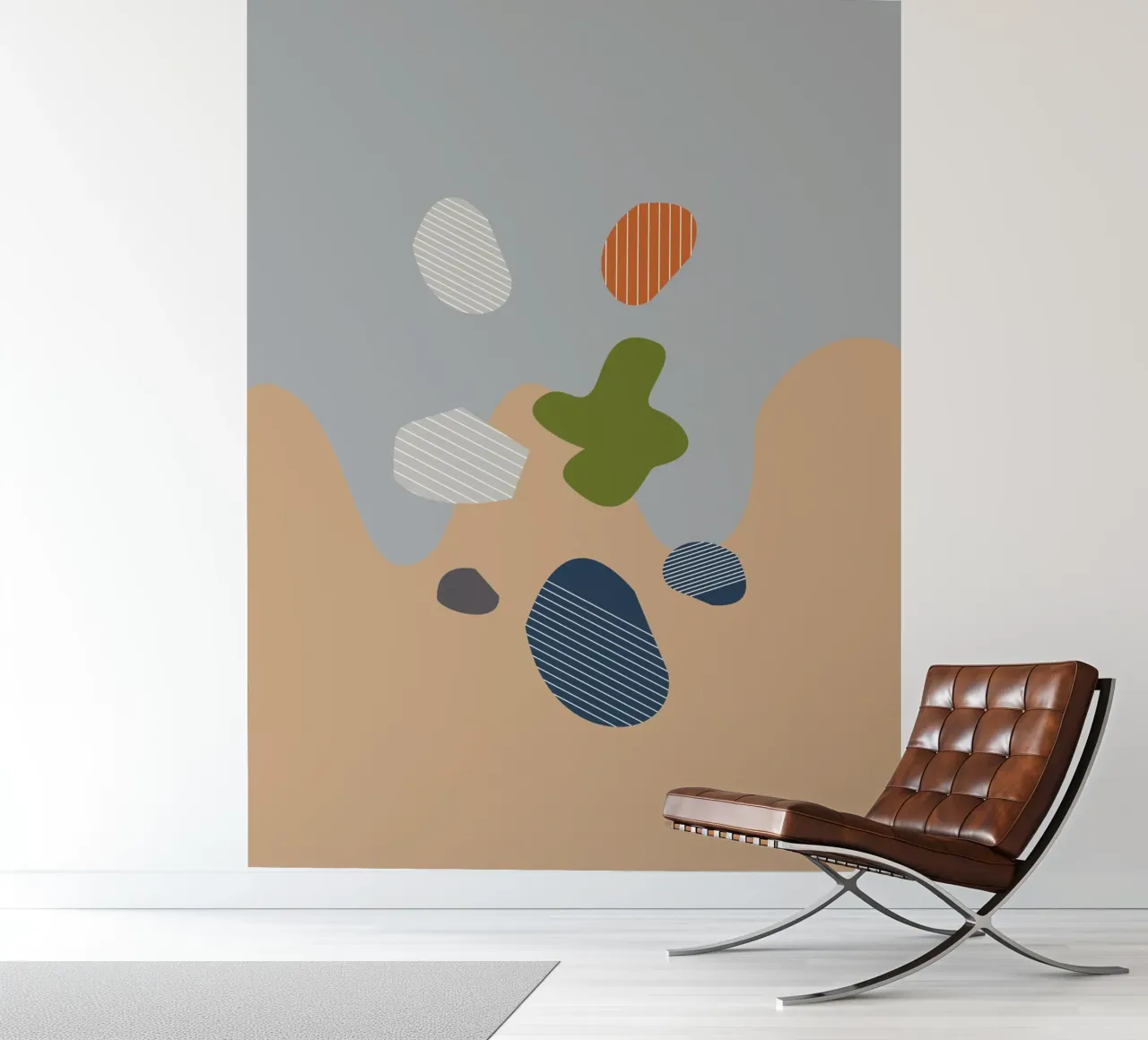 Fall Winter Abstract fotobehang van KHouse Studio