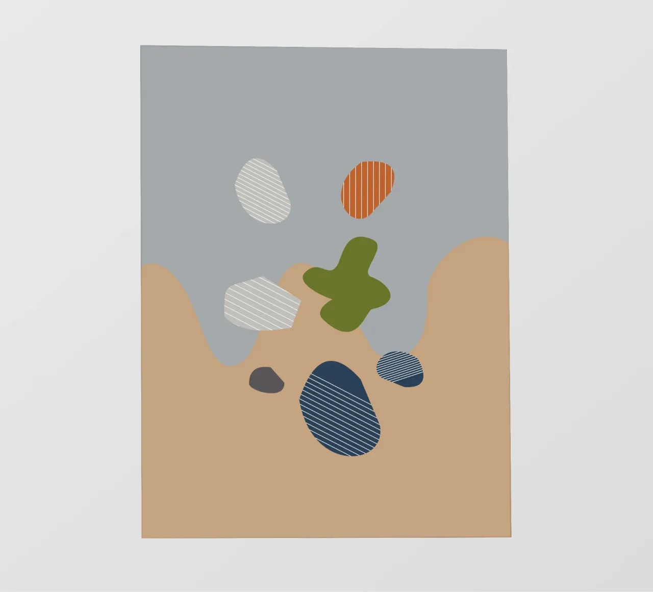 Fall Winter Abstract fotobehang van KHouse Studio