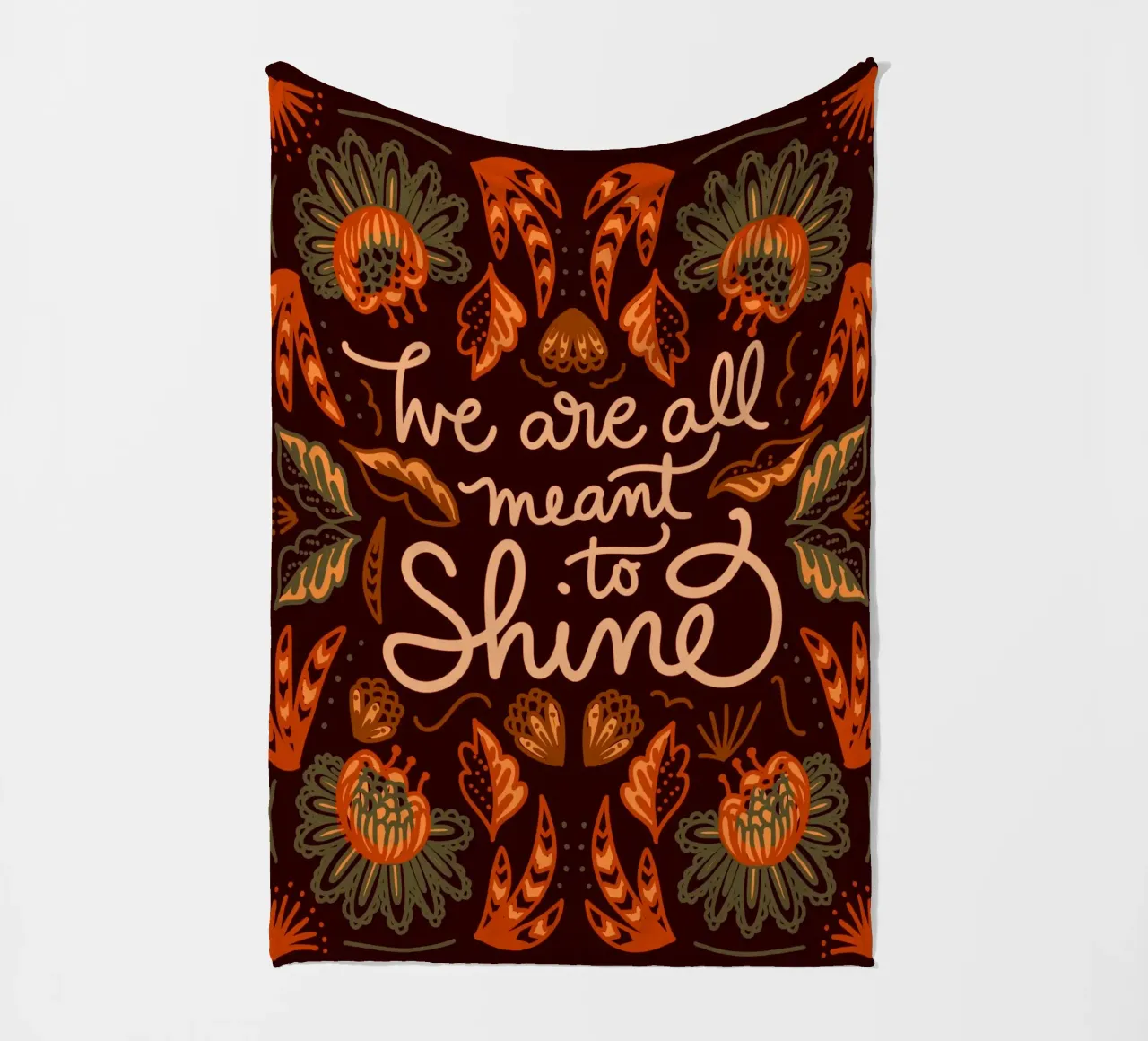 We are all meant to shine coperta in pile da anisillustration