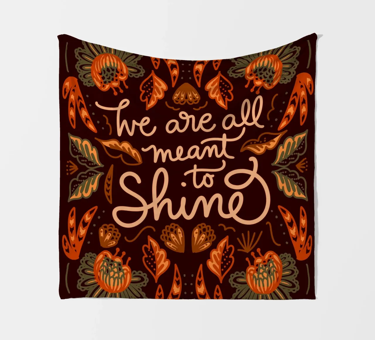 We are all meant to shine coperta in pile da anisillustration