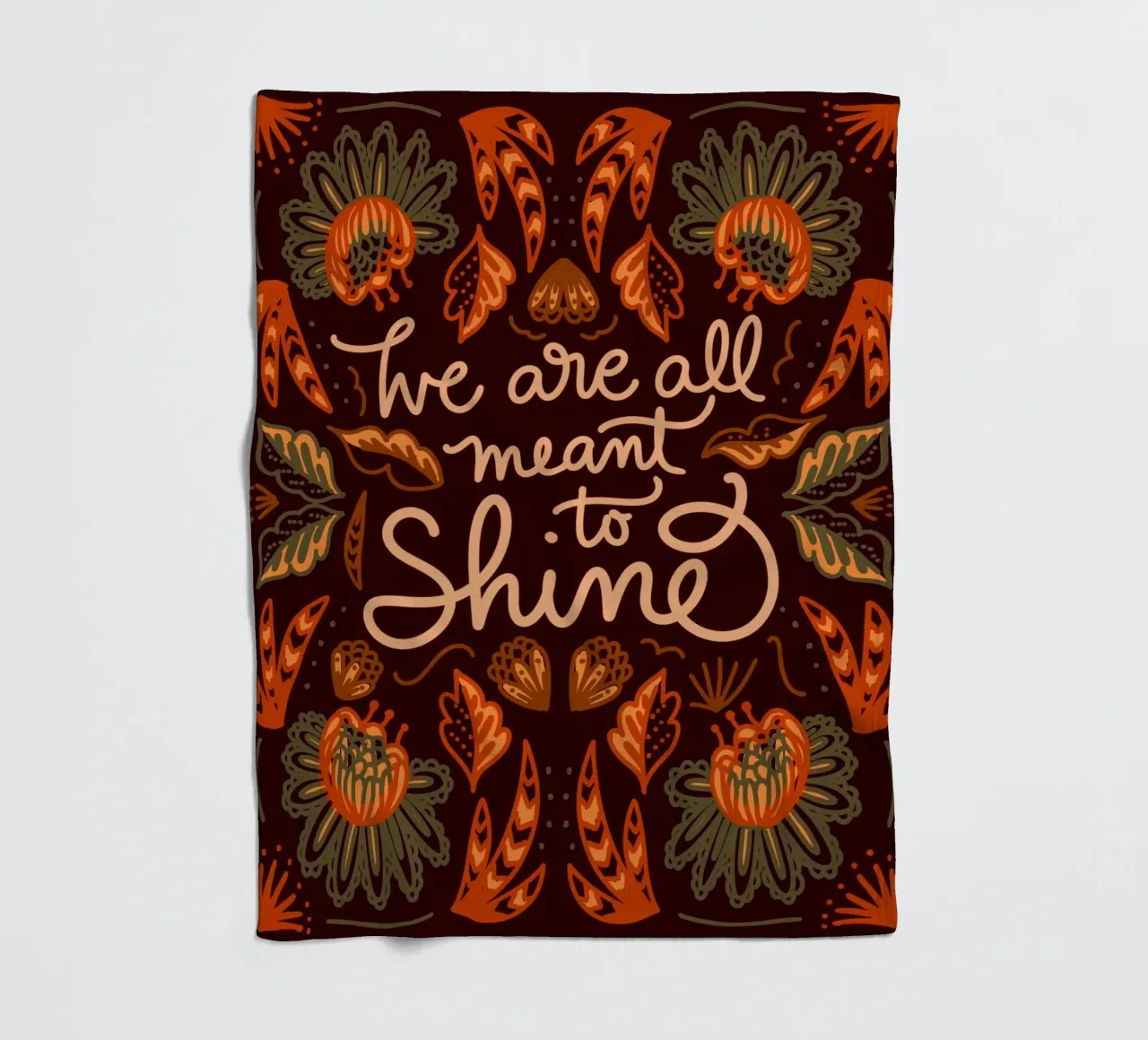 We are all meant to shine coperta in pile da anisillustration