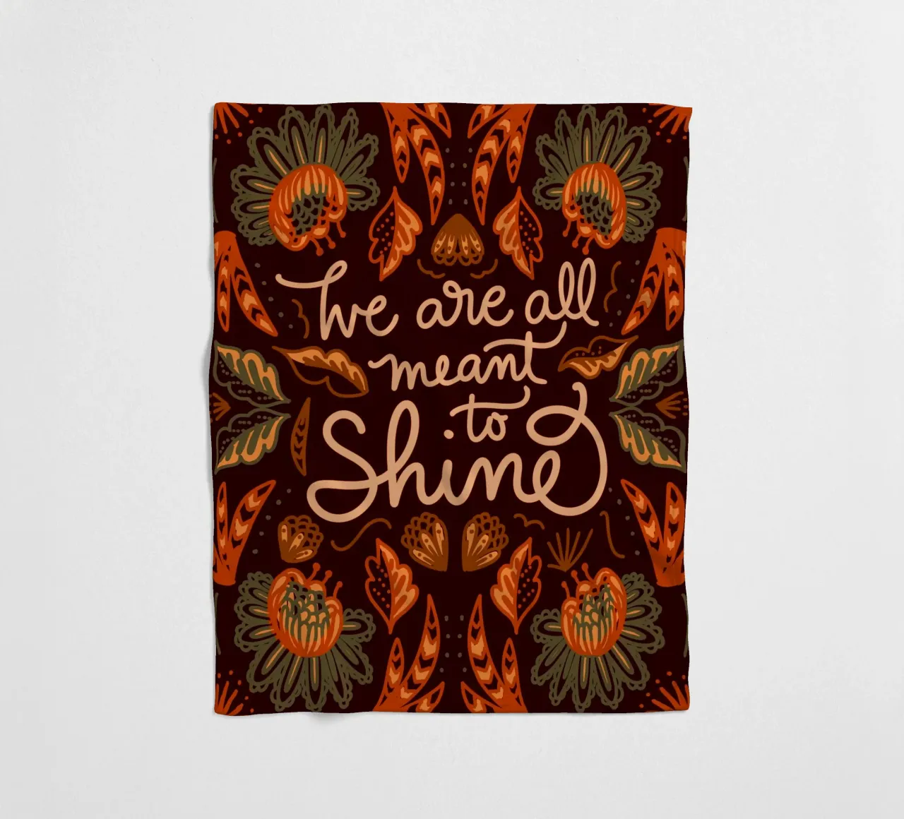 We are all meant to shine coperta in pile da anisillustration