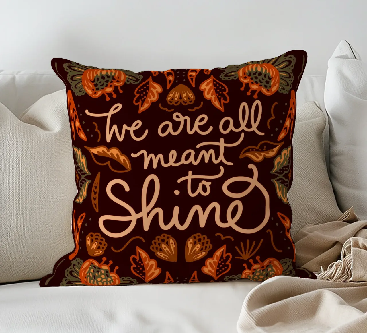 We are all meant to shine cuscino da anisillustration