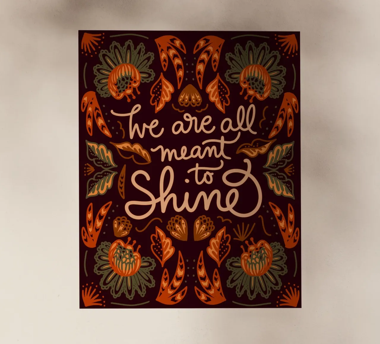 We are all meant to shine pellicola backlit da anisillustration