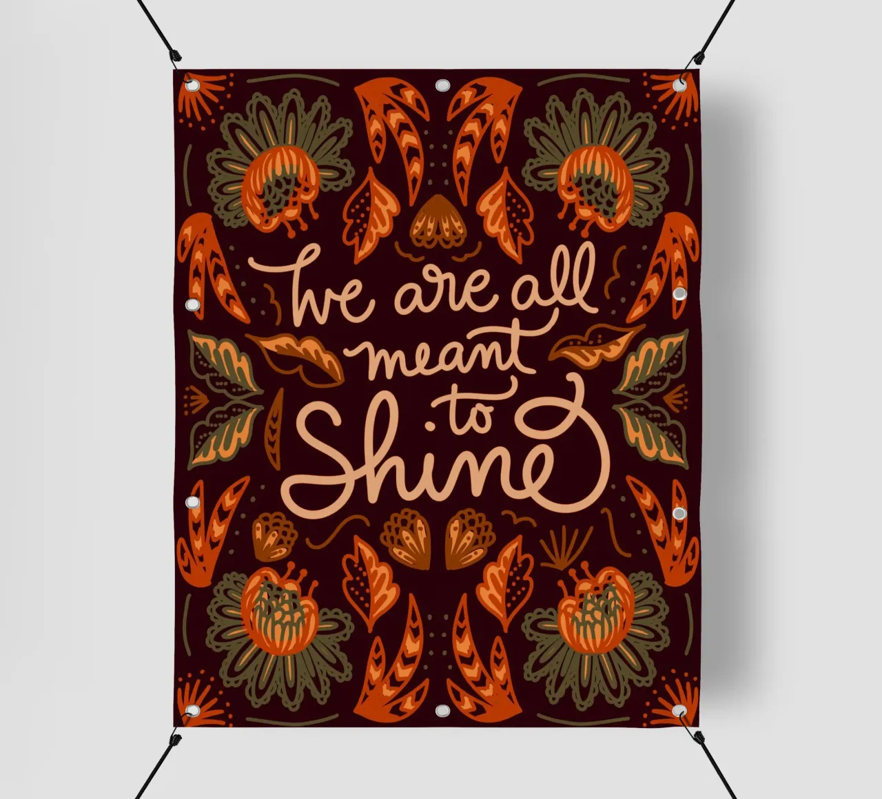 We are all meant to shine telo in pvc da anisillustration