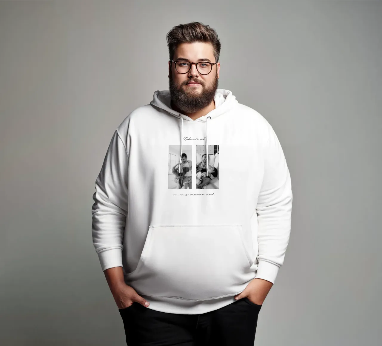Zuhause ist felpa con cappuccio da WORTSPIEL
