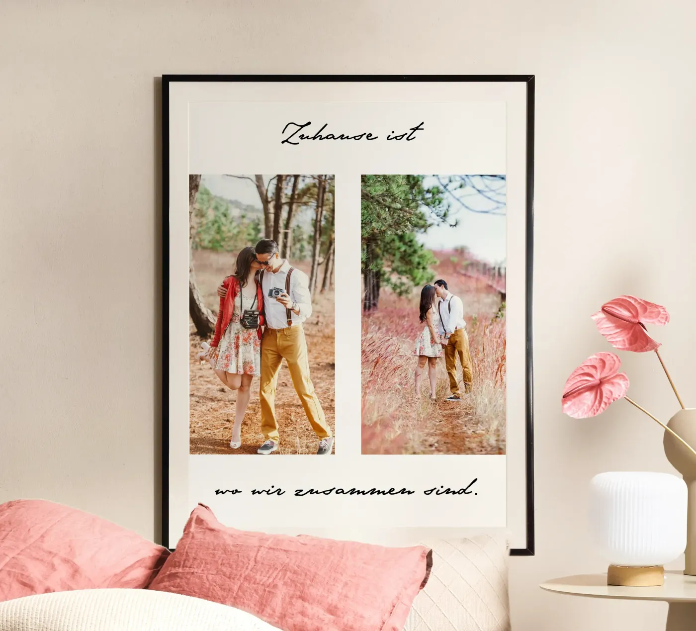 Zuhause ist poster da WORTSPIEL