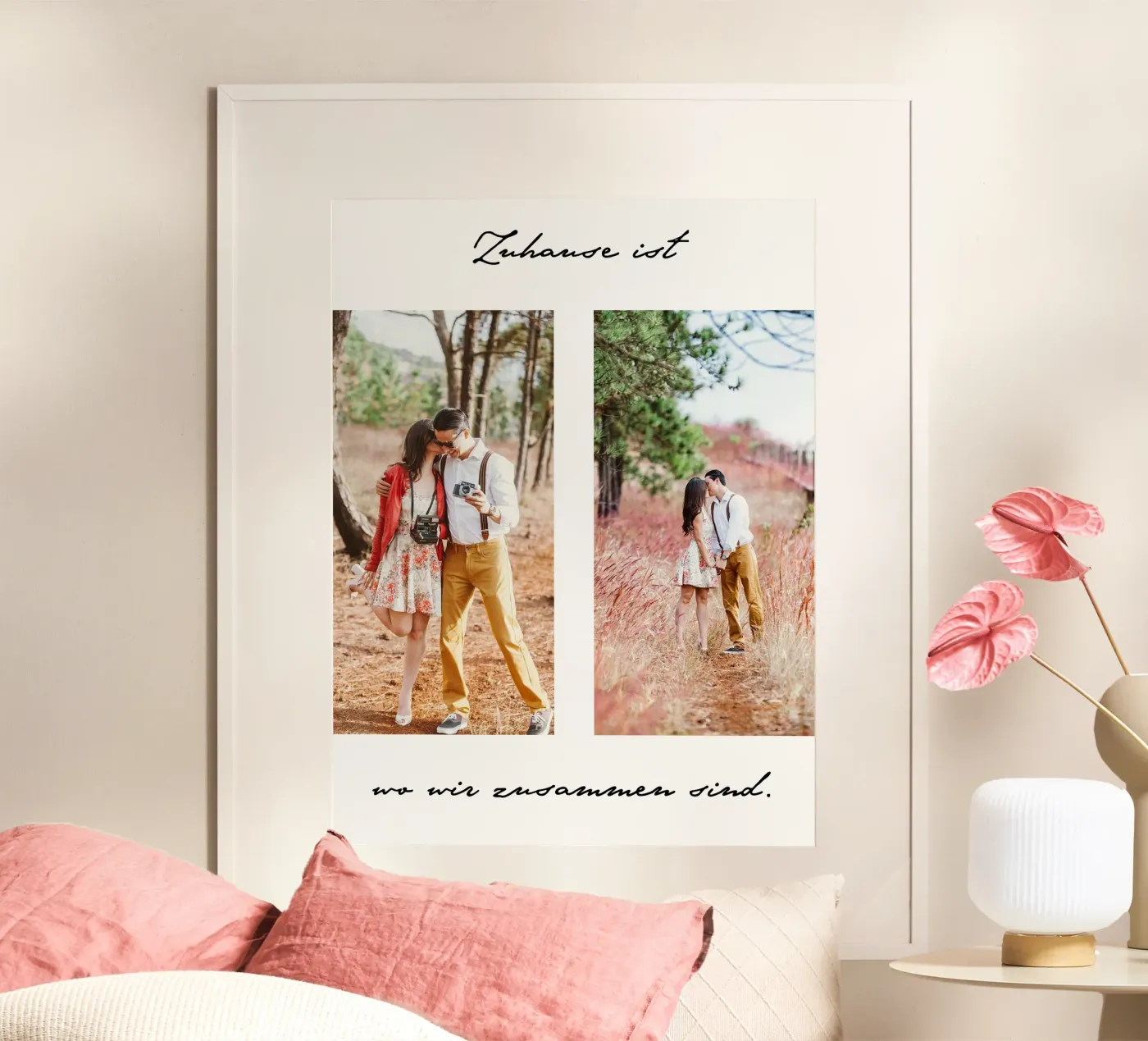 Zuhause ist poster da WORTSPIEL