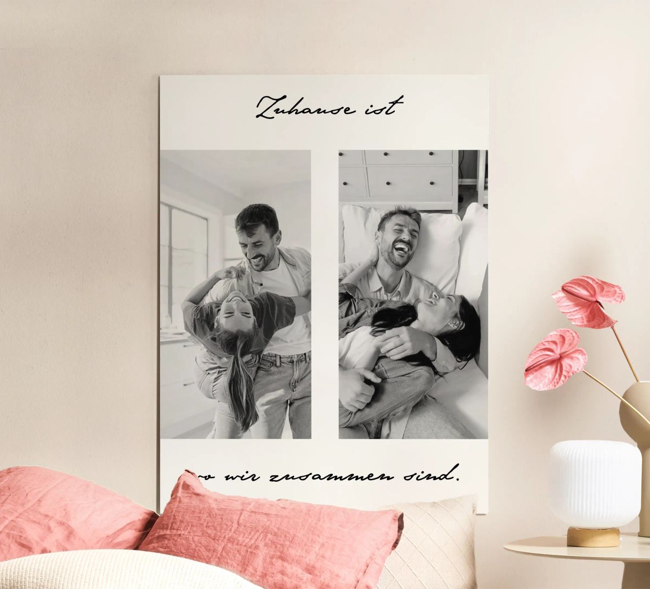 Zuhause ist Poster von WORTSPIEL