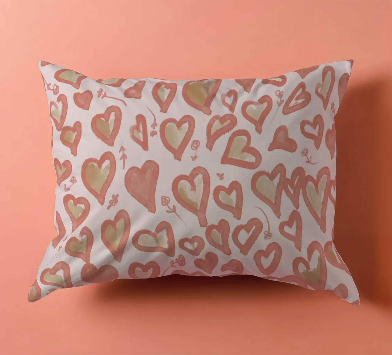 Lazy Love Hearts cojín de anisillustration