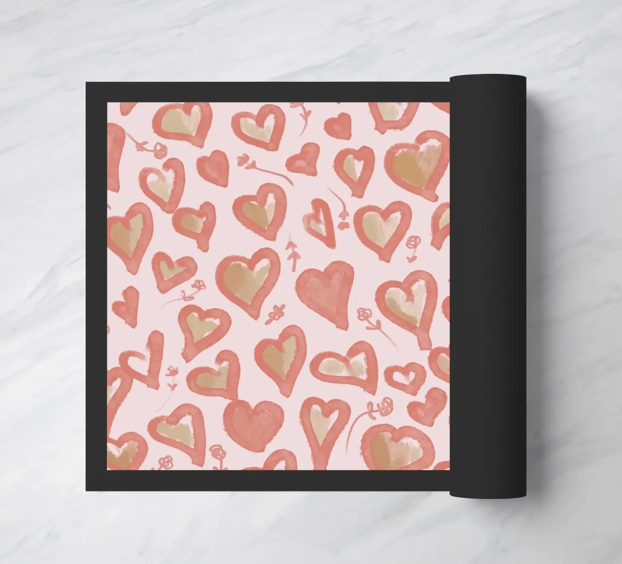 Lazy Love Hearts felpudo de anisillustration