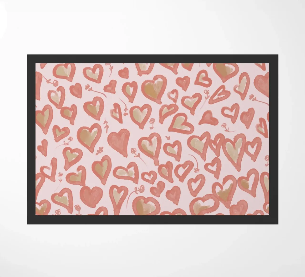 Lazy Love Hearts felpudo de anisillustration