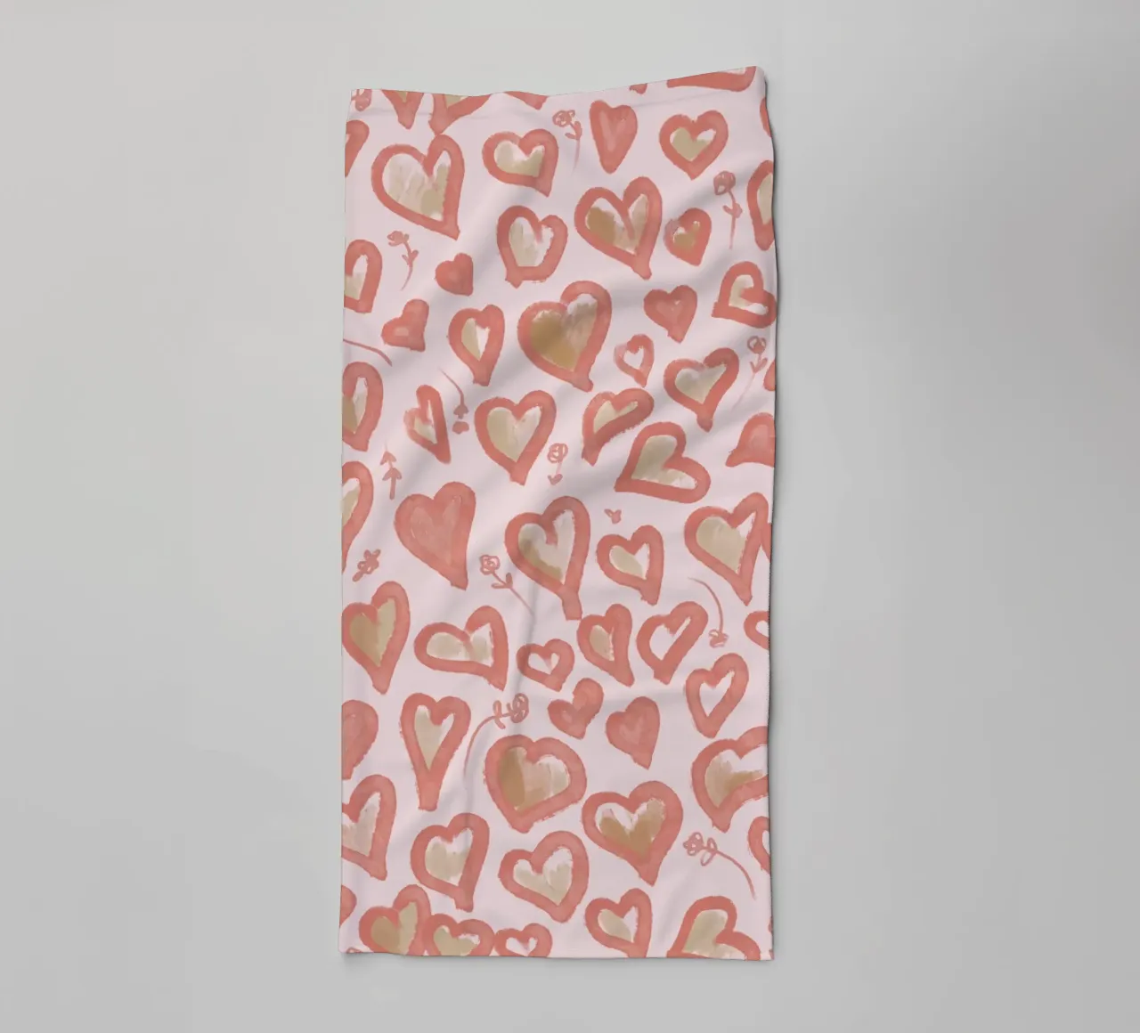Lazy Love Hearts asciugamano da bagno da anisillustration