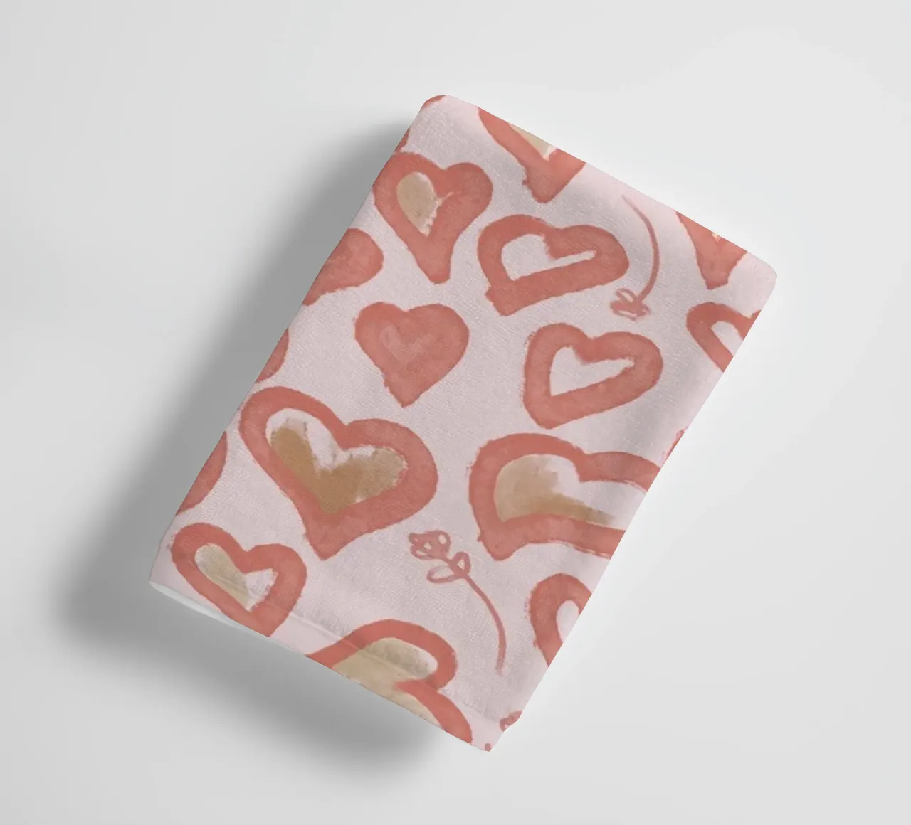 Lazy Love Hearts asciugamano da bagno da anisillustration