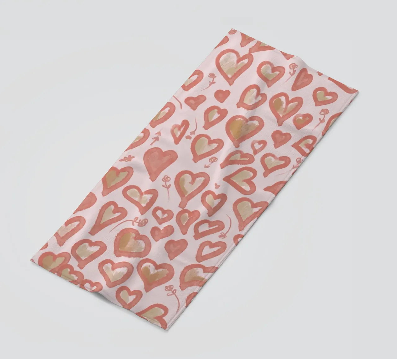 Lazy Love Hearts toalla de playa de anisillustration