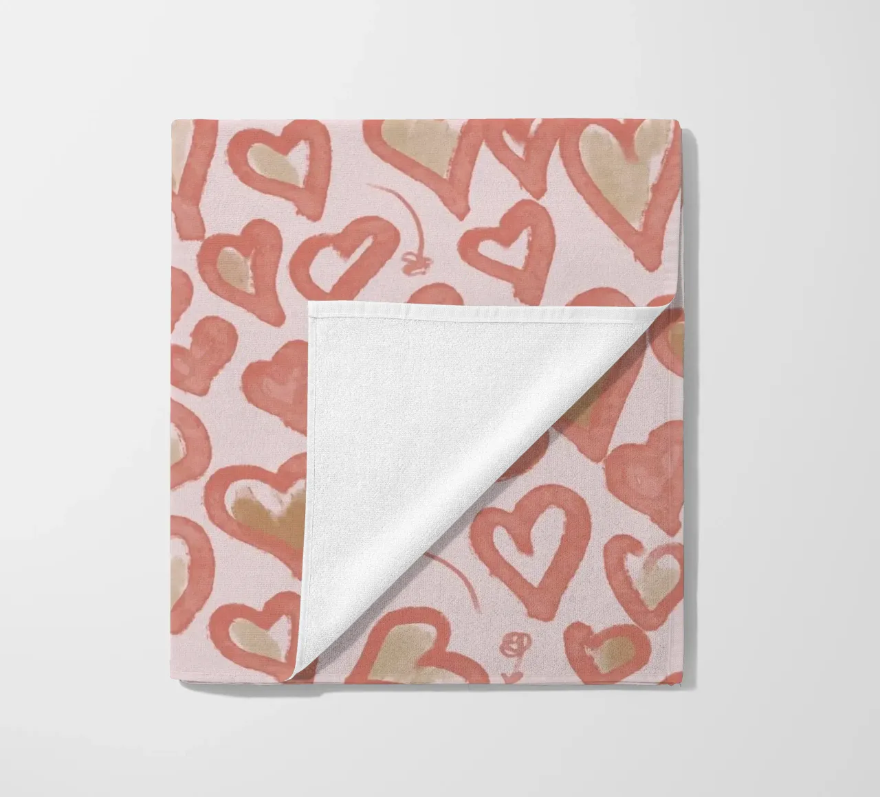 Lazy Love Hearts toalla de playa de anisillustration