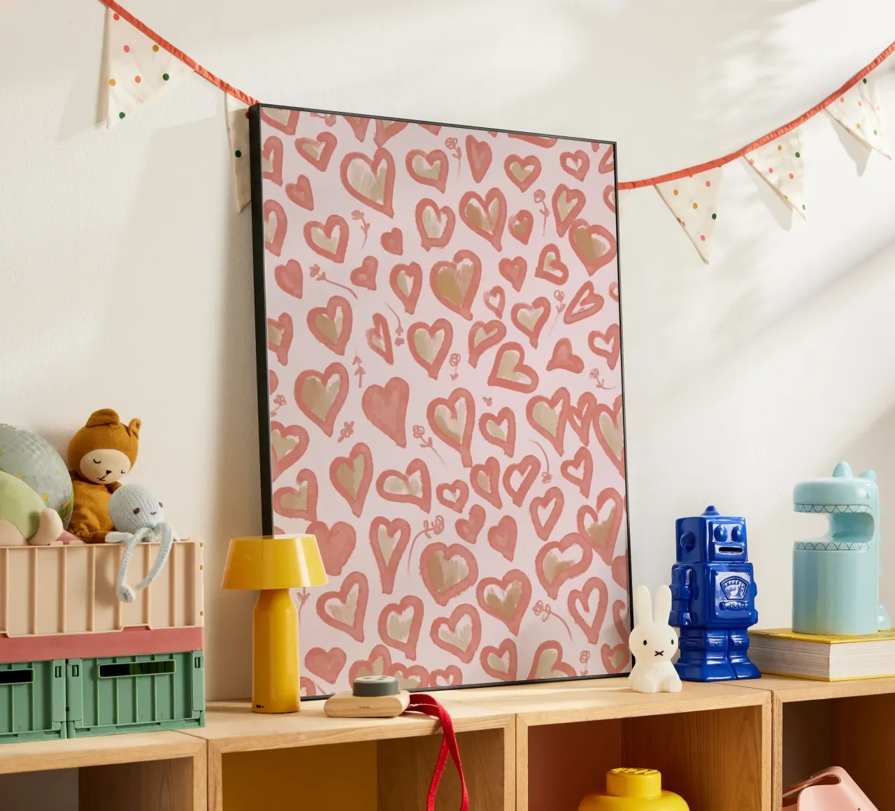 Lazy Love Hearts alluminio dibond da anisillustration