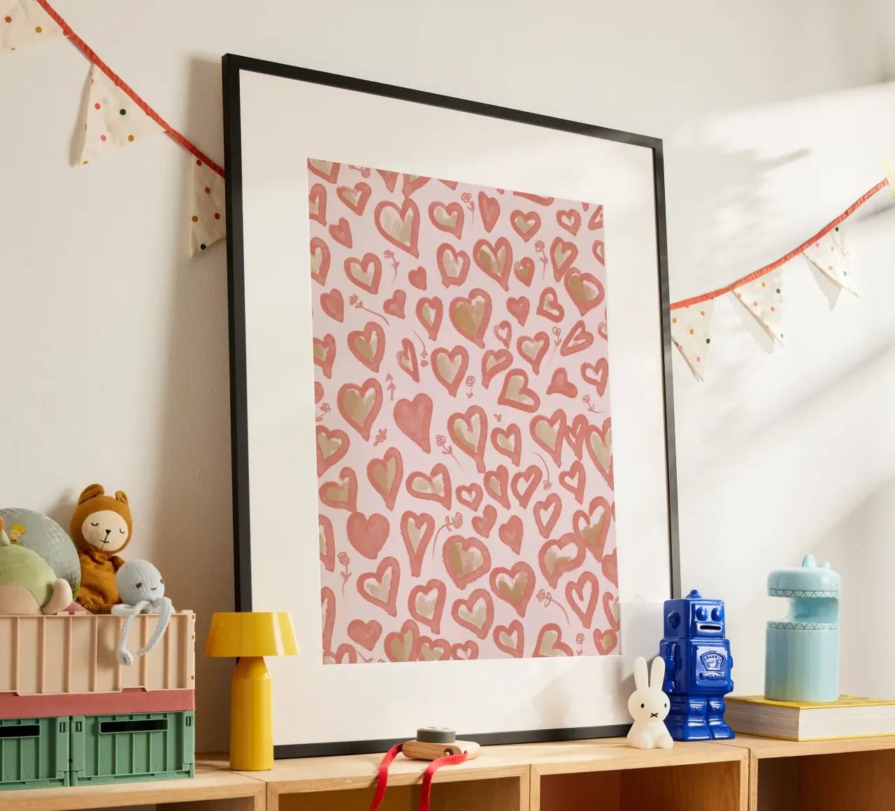 Lazy Love Hearts carta hahnemühle da anisillustration