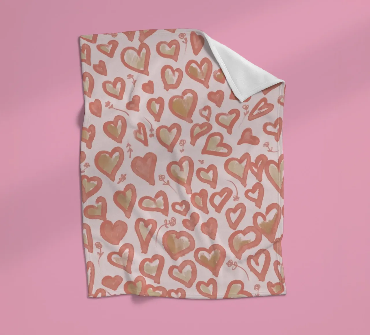 Lazy Love Hearts coperta in pile da anisillustration