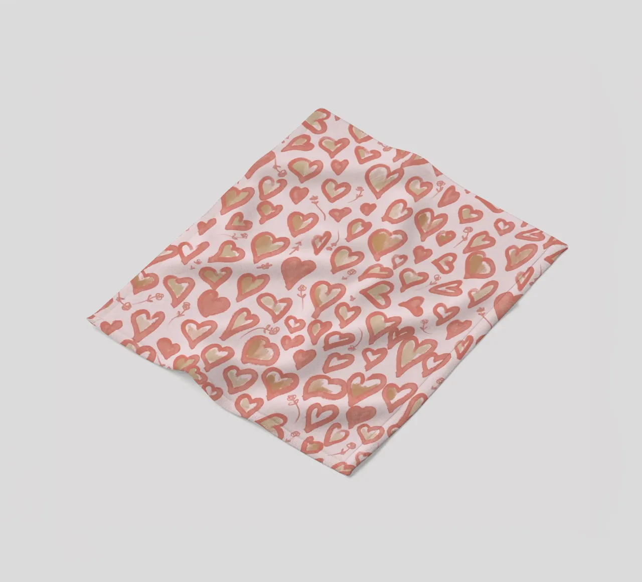 Lazy Love Hearts coperta in pile da anisillustration