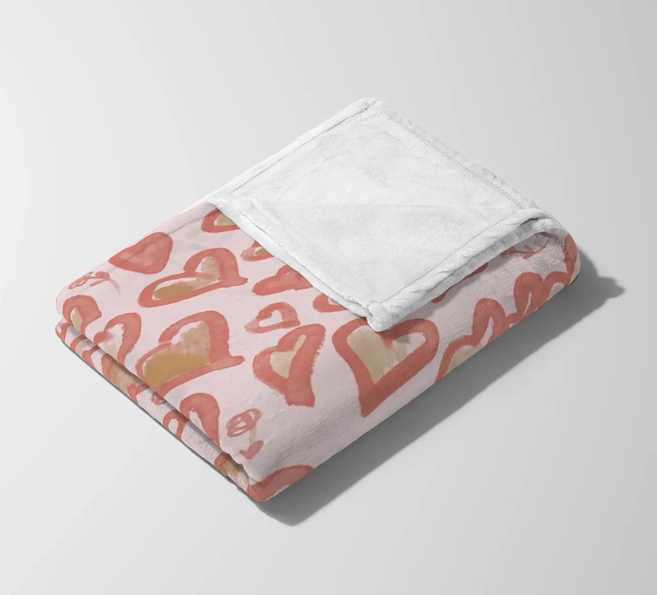 Lazy Love Hearts coperta in pile da anisillustration